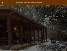 Tablet Screenshot of cherokee-cabin.com